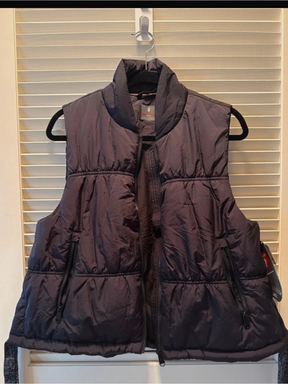Free People Black Quilted Puffer Vest New!